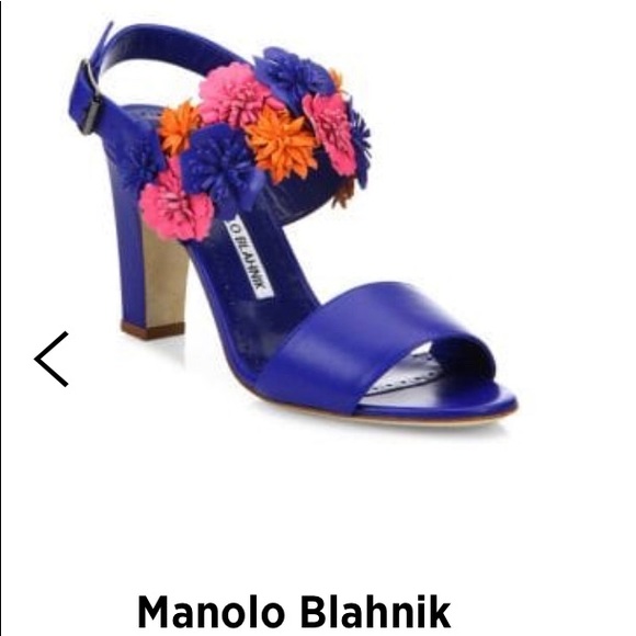 Manolo Blahnik Shoes - Manolo Blahnik sandals with 3D flowers. Brand new